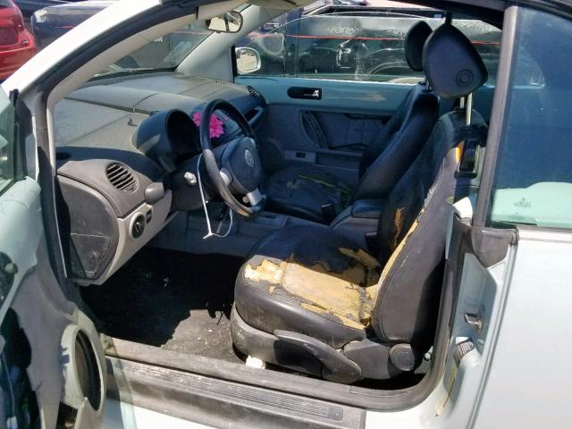 3VWCM31Y84M310663 - 2004 VOLKSWAGEN NEW BEETLE TEAL photo 9