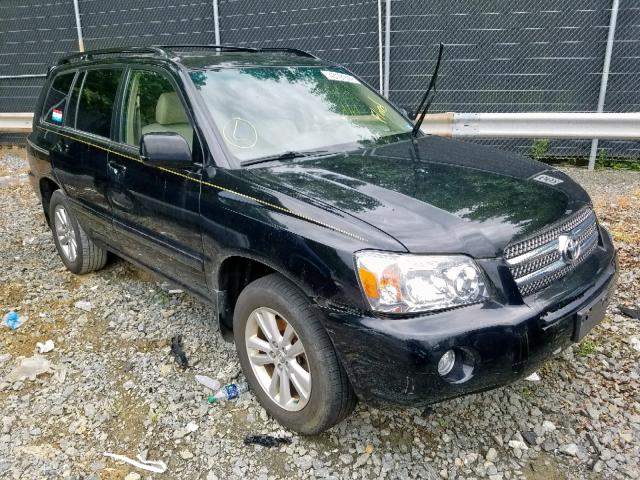 JTEEW21A960022459 - 2006 TOYOTA HIGHLANDER BLACK photo 1