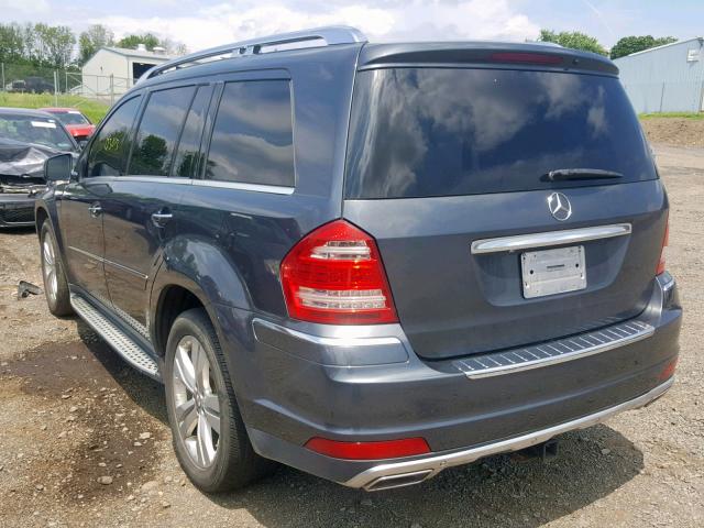 4JGBF2FE2BA737618 - 2011 MERCEDES-BENZ GL 350 BLU GRAY photo 3