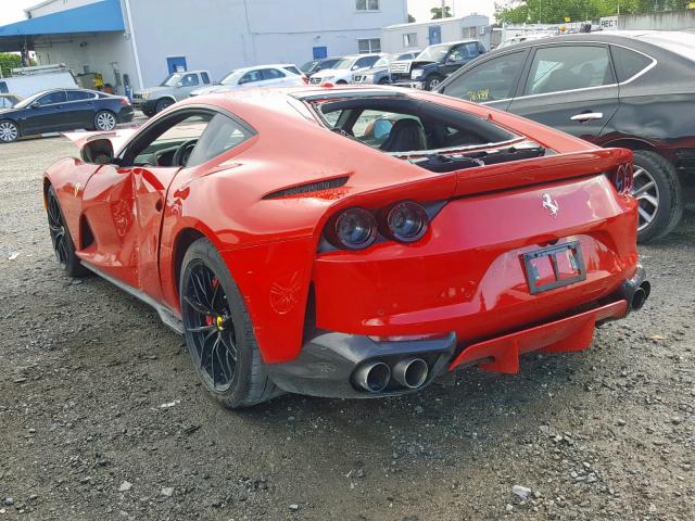 ZFF83CLA5K0242917 - 2019 FERRARI 812 SUPERF RED photo 3