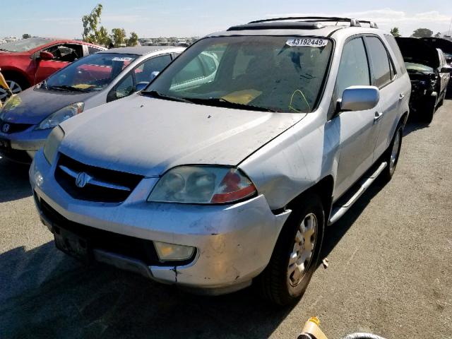 2HNYD18232H532080 - 2002 ACURA MDX SILVER photo 2