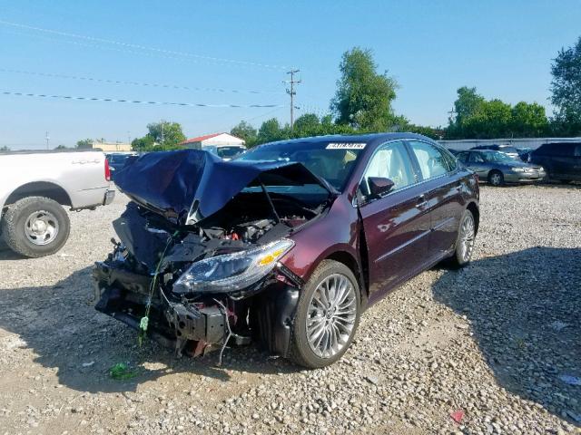 4T1BK1EB1JU267298 - 2018 TOYOTA AVALON XLE BURGUNDY photo 2