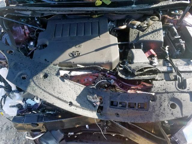 4T1BK1EB1JU267298 - 2018 TOYOTA AVALON XLE BURGUNDY photo 7