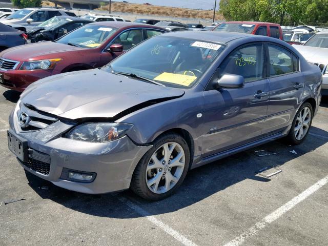 JM1BK324981164292 - 2008 MAZDA 3 S GRAY photo 2