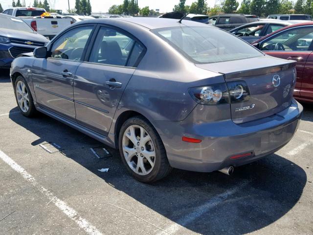 JM1BK324981164292 - 2008 MAZDA 3 S GRAY photo 3