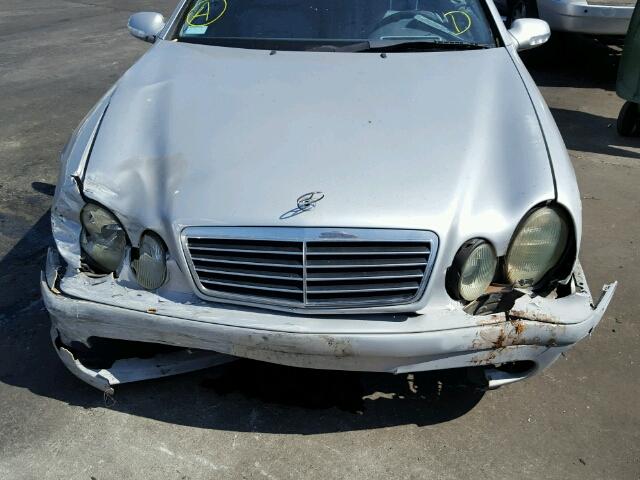 WDBLK70G0YT035014 - 2000 MERCEDES-BENZ CLK 430 SILVER photo 9