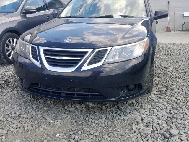 YS3FA4CY1B1308526 - 2011 SAAB 9-3 2.0T BLACK photo 9