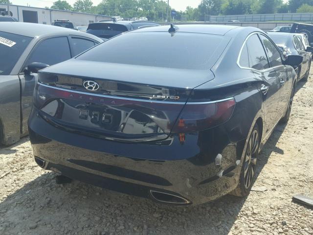 KMHFH4JG6EA413897 - 2014 HYUNDAI AZERA GLS BLACK photo 4