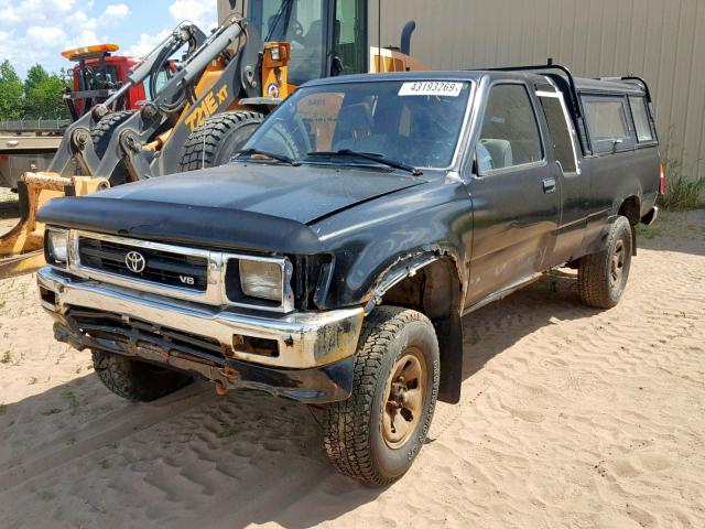 JT4VN13GXR5137159 - 1994 TOYOTA PICKUP 1/2 BLACK photo 2