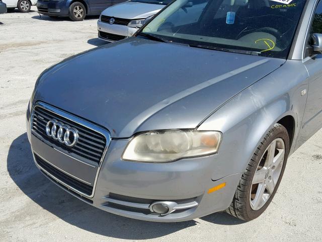 WAUDG78E35A535683 - 2005 AUDI A4 3.2 QUA SILVER photo 9