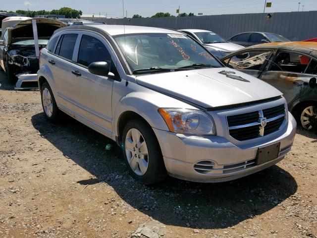 1B3HB48B97D337622 - 2007 DODGE CALIBER SX SILVER photo 1