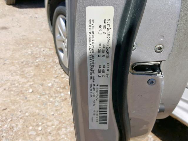 1B3HB48B97D337622 - 2007 DODGE CALIBER SX SILVER photo 10