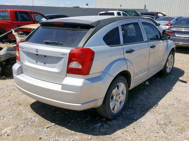 1B3HB48B97D337622 - 2007 DODGE CALIBER SX SILVER photo 4