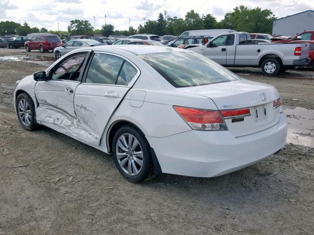 1HGCP2F81CA203982 - 2012 HONDA ACCORD EXL WHITE photo 3