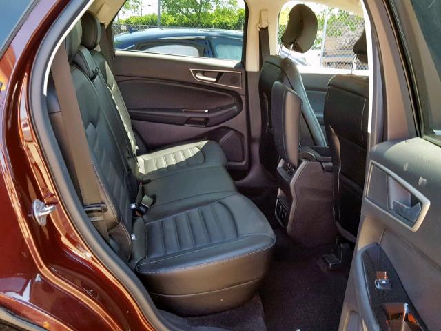 2FMPK4J89HBC22532 - 2017 FORD EDGE SEL BURGUNDY photo 6