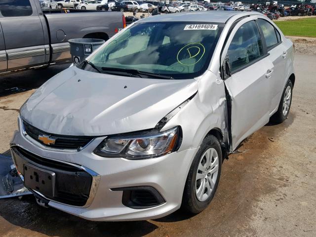 1G1JB5SH2H4164507 - 2017 CHEVROLET SONIC LS 银色 照片 2