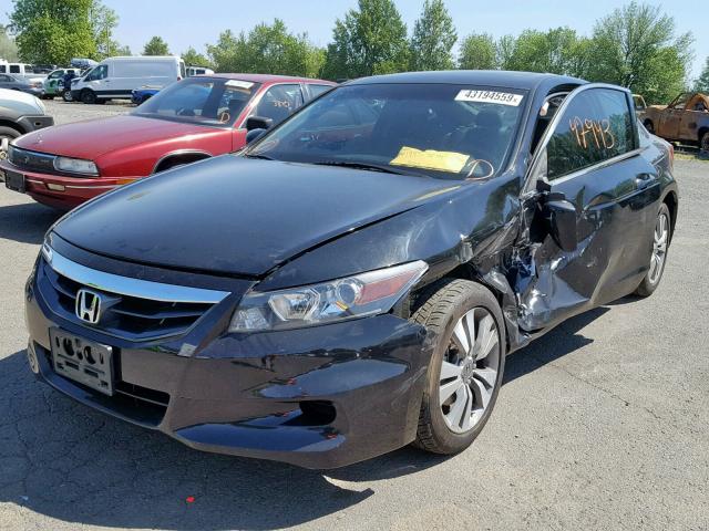 1HGCS1B87CA006300 - 2012 HONDA ACCORD EXL BLACK photo 2