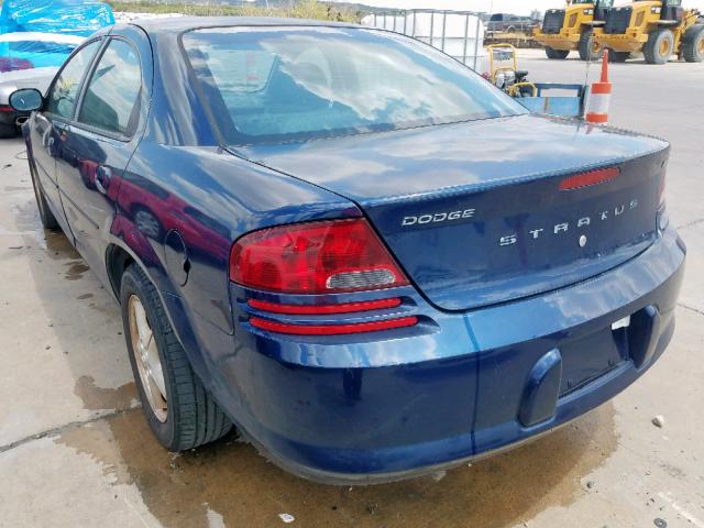 1B3AL46T06N233300 - 2006 DODGE STRATUS SX BLUE photo 3