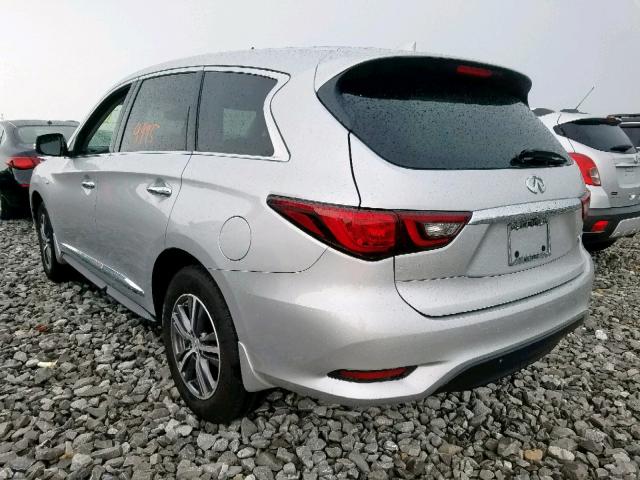 5N1DL0MN5KC506953 - 2019 INFINITI QX60 LUXE SILVER photo 3