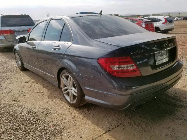 WDDGF4HB4EA942800 - 2014 MERCEDES-BENZ C 250 GRAY photo 3