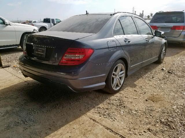 WDDGF4HB4EA942800 - 2014 MERCEDES-BENZ C 250 GRAY photo 4