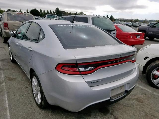 1C3CDFBA9DD188241 - 2013 DODGE DART SXT GRAY photo 3