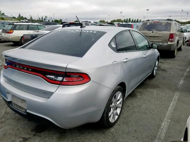 1C3CDFBA9DD188241 - 2013 DODGE DART SXT GRAY photo 4