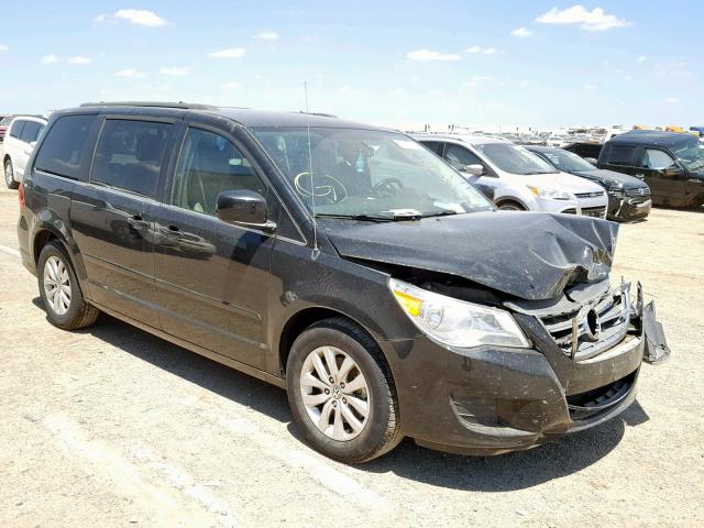 2C4RVABGXCR354899 - 2012 VOLKSWAGEN ROUTAN SE BLACK photo 1