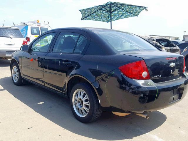 1G1AT58H597103401 - 2009 CHEVROLET COBALT LT BLACK photo 3