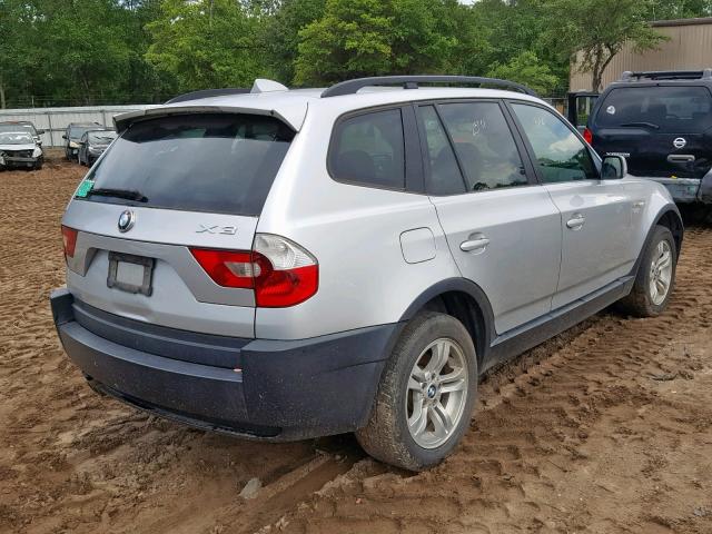 WBXPA93455WD05471 - 2005 BMW X3 3.0I SILVER photo 4