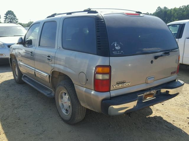 1GKEC13V42R290952 - 2002 GMC YUKON TAN photo 3