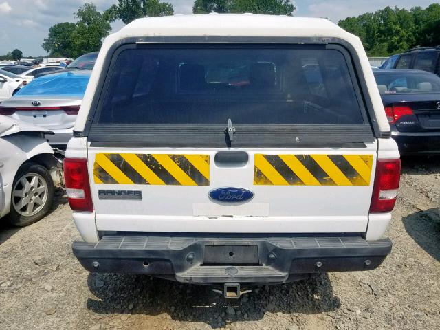 1FTKR1AD8APA76645 - 2010 FORD RANGER WHITE photo 6