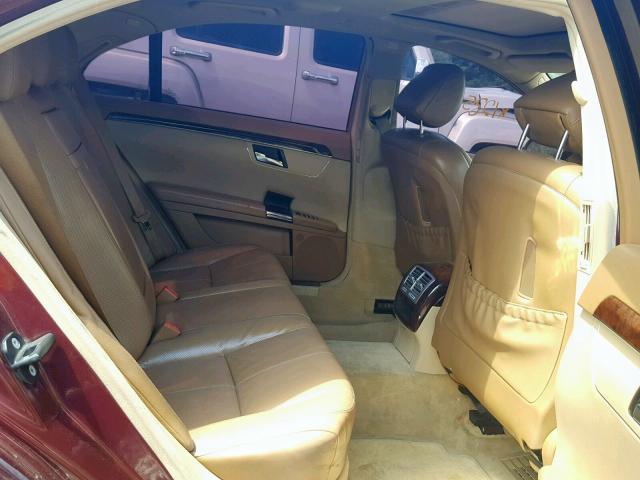 WDDNG71X57A060128 - 2007 MERCEDES-BENZ S 550 MAROON photo 6