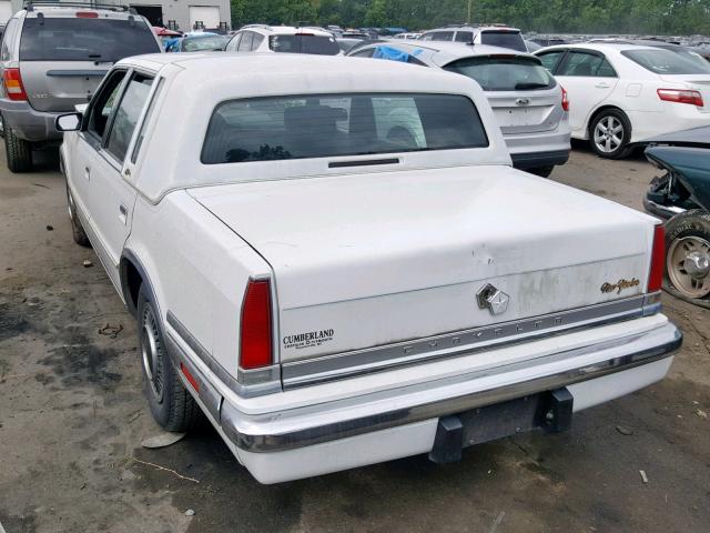 1C3XY66R7MD212252 - 1991 CHRYSLER NEW YORKER WHITE photo 3