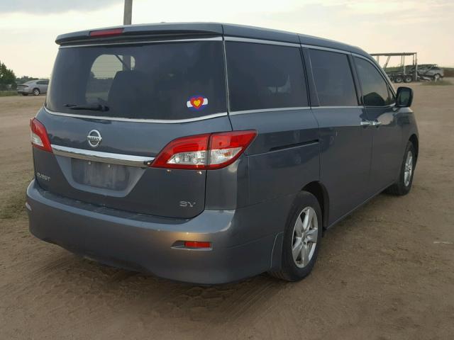 JN8AE2KP1C9034304 - 2012 NISSAN QUEST S GREEN photo 4