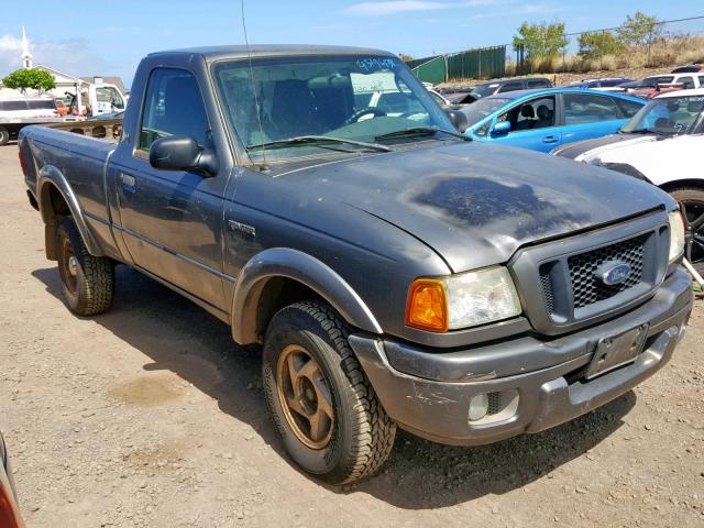 1FTYR10U54PB30662 - 2004 FORD RANGER GRAY photo 1