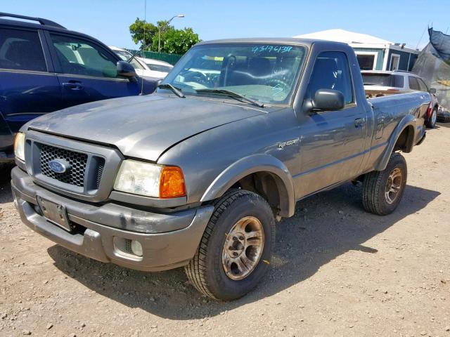 1FTYR10U54PB30662 - 2004 FORD RANGER GRAY photo 2