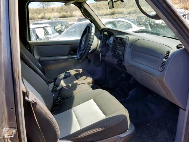 1FTYR10U54PB30662 - 2004 FORD RANGER GRAY photo 5