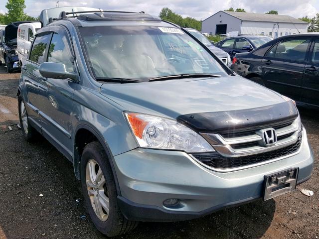 5J6RE4H70BL046697 - 2011 HONDA CR-V EXL BLUE photo 1