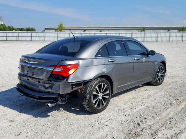 1C3CCBBG8CN276867 - 2012 CHRYSLER 200 TOURIN GRAY photo 4