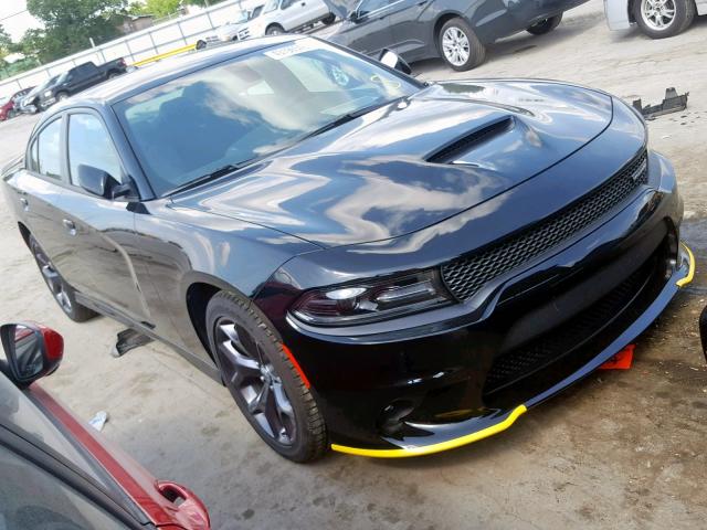 2C3CDXHG5KH597418 - 2019 DODGE CHARGER GT BLACK photo 1