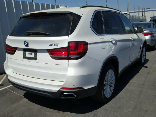 5UXKR6C59F0J77274 - 2015 BMW X5 XDRIVE5 WHITE photo 4