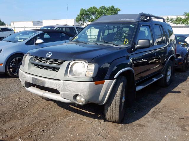 5N1ED28Y74C677577 - 2004 NISSAN XTERRA XE BLACK photo 2