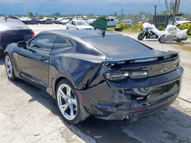 1G1FH1R70K0108137 - 2019 CHEVROLET CAMARO SS BLACK photo 3