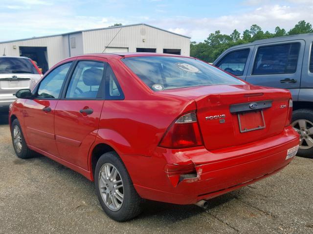 1FAFP34N56W212546 - 2006 FORD FOCUS ZX4 RED photo 3