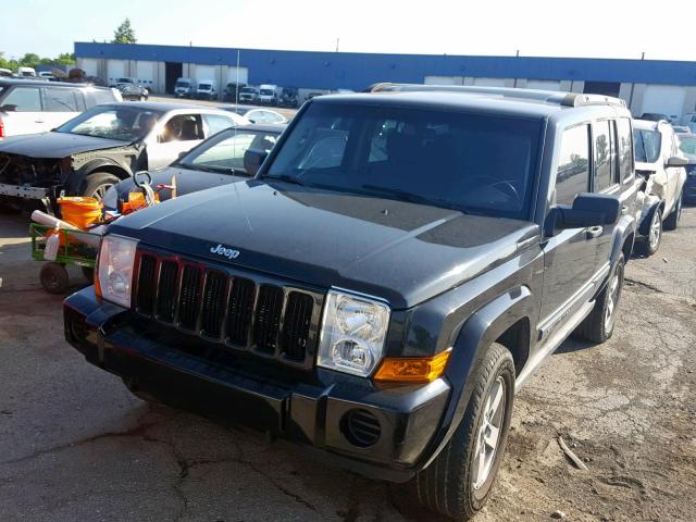 1J8HG48N66C198878 - 2006 JEEP COMMANDER BLACK photo 2