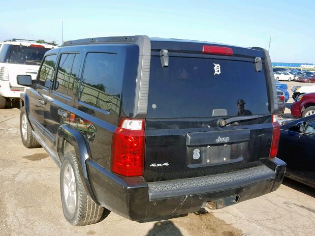 1J8HG48N66C198878 - 2006 JEEP COMMANDER BLACK photo 3
