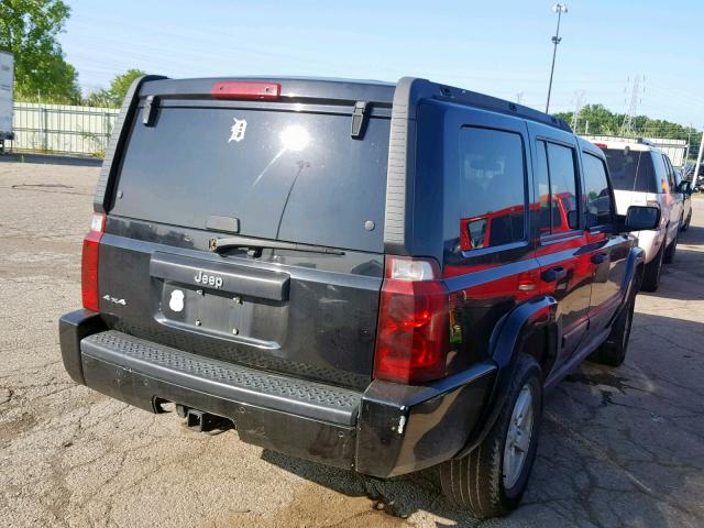 1J8HG48N66C198878 - 2006 JEEP COMMANDER BLACK photo 4