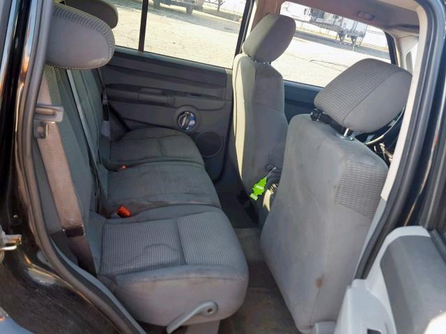 1J8HG48N66C198878 - 2006 JEEP COMMANDER BLACK photo 6