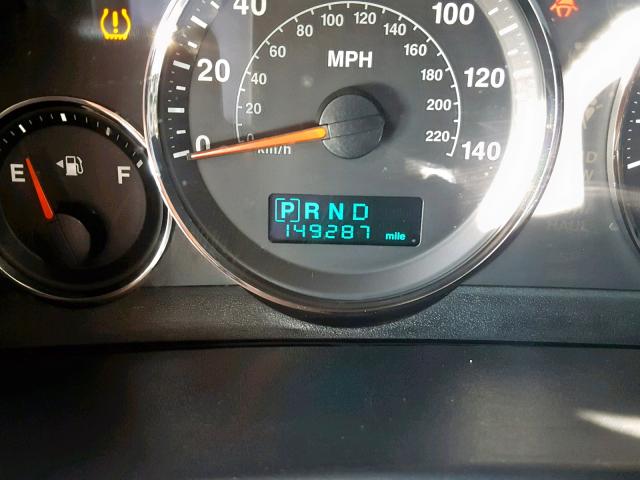 1J8HG48N66C198878 - 2006 JEEP COMMANDER BLACK photo 8